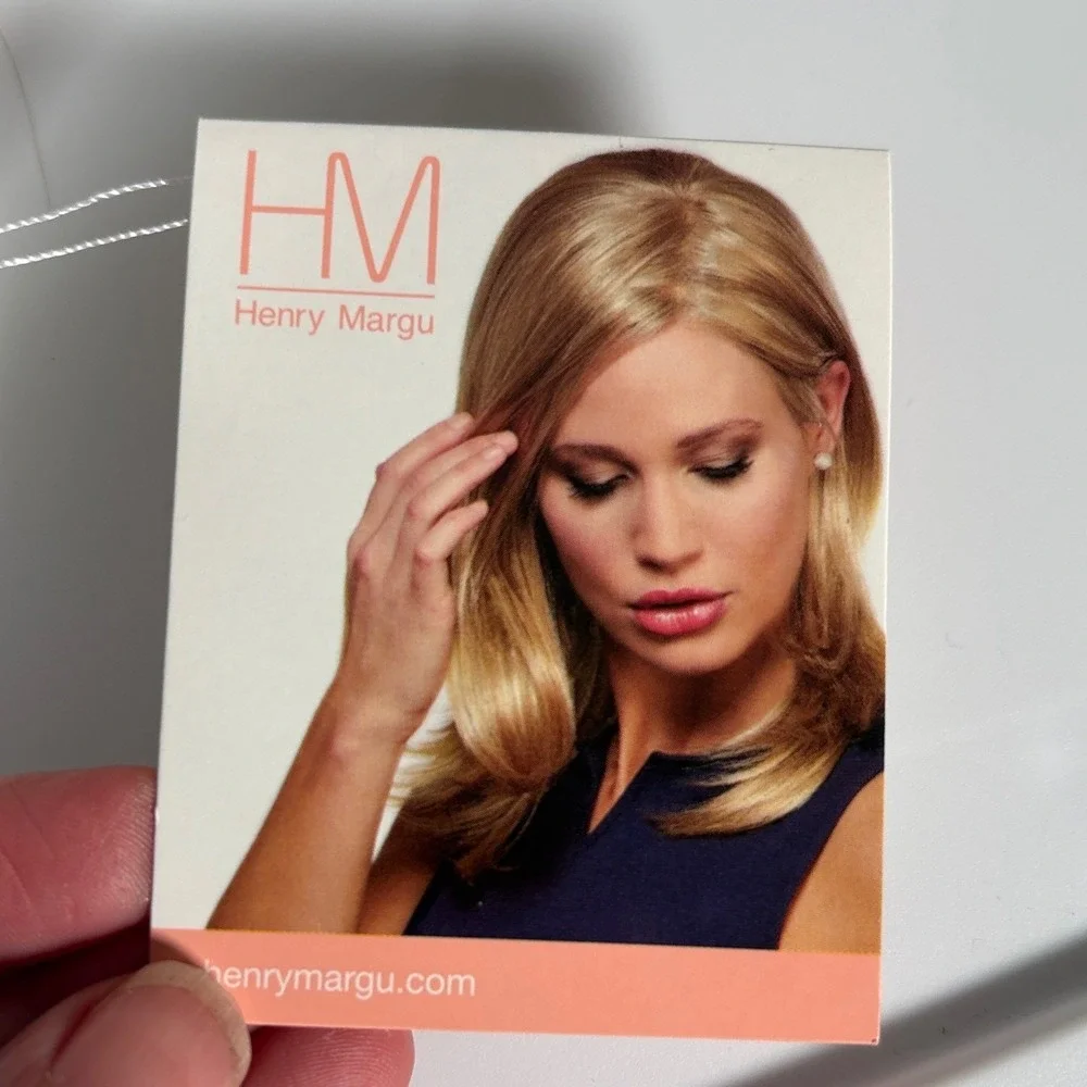 Henry Mangu Avery‎ Synthetic Wig Front Lace Center Part Brown Auburn 6H NWT